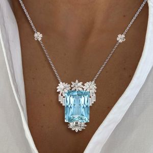 Aquamarine Pendent Necklace