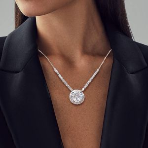 Classy Marquise & Round Cut Pendant Necklace