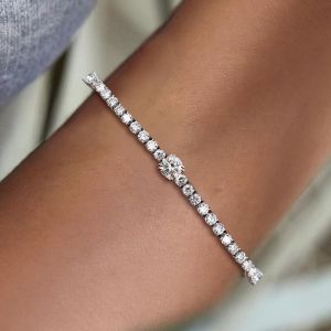 Elegant Round Cut Tennis Bracelet