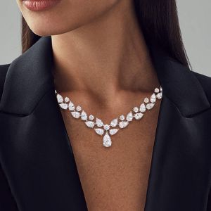 Classic Pear Cut White Sapphire Necklace Necklace For Women Next Jewelry 