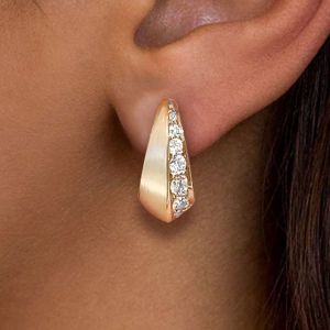 Golden Round Cut White Sapphire Hoop Earrings For Women Next Jewelry