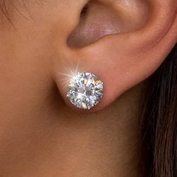 Round Stud Earrings