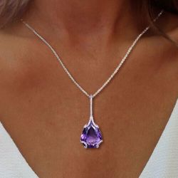 Amethyst Pendant Necklace