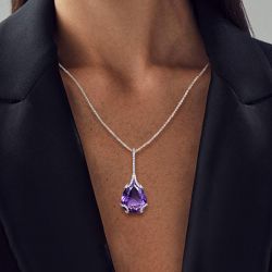 Amethyst Pendant Necklace