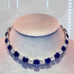 Unique Cushion Cut Necklace