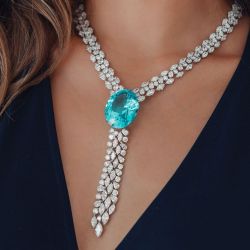 Oval Cut Aquamarine Sapphire Necklace Lariat Necklace For Women Next Jewelry