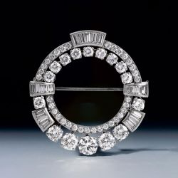 Round Cut White Sapphire Jewelry Brooch For Women Next Jewelry